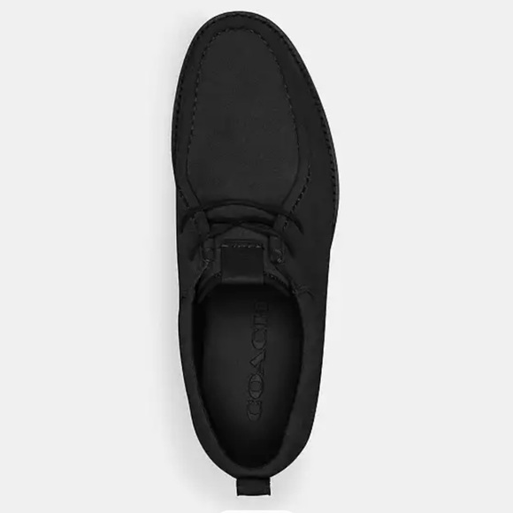 Authentic Coach Men’s Black Suede Banks Boots Shoes Sz 10.5 NEW In Box - Picture 3 of 15